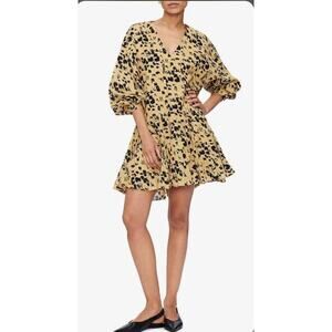 Anine Bing Peyton Dress in Painterly Leo Size S Oversized